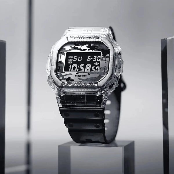 Casio G-Shock Camouflage Transparent Series Watch | DW-5600SKC-1DR