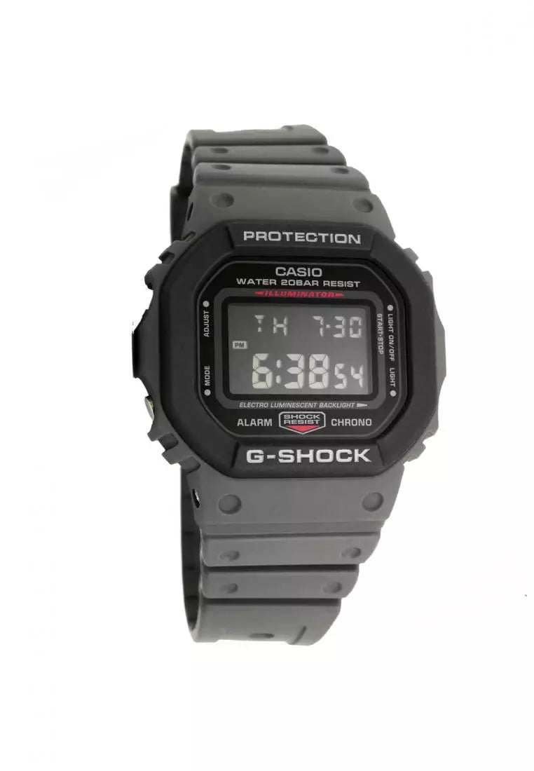 Casio G-Shock Grey Strap Digital Unisex Watch DW-5610SU-8DR