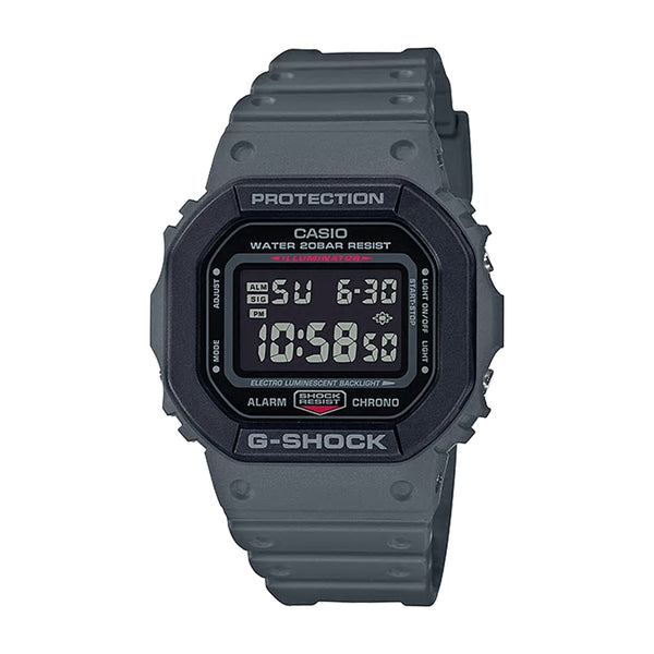 Casio G-Shock Grey Strap Digital Unisex Watch DW-5610SU-8DR