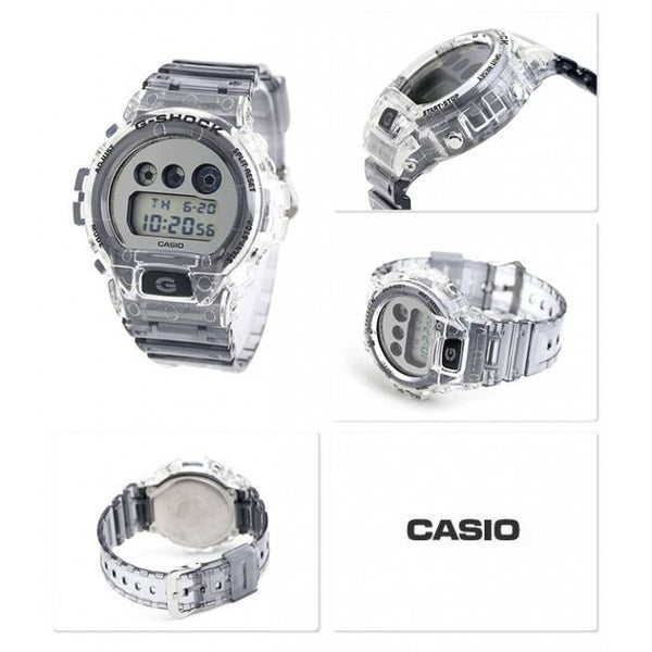 Casio G-Shock Clear "Skeleton" Silver Dial Watch DW-6900SK-1DR