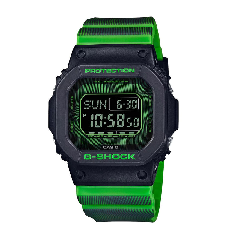 Casio G-Shock "Time Distortion" Green Digital Men's Watch| DW-D5600TD-3DR