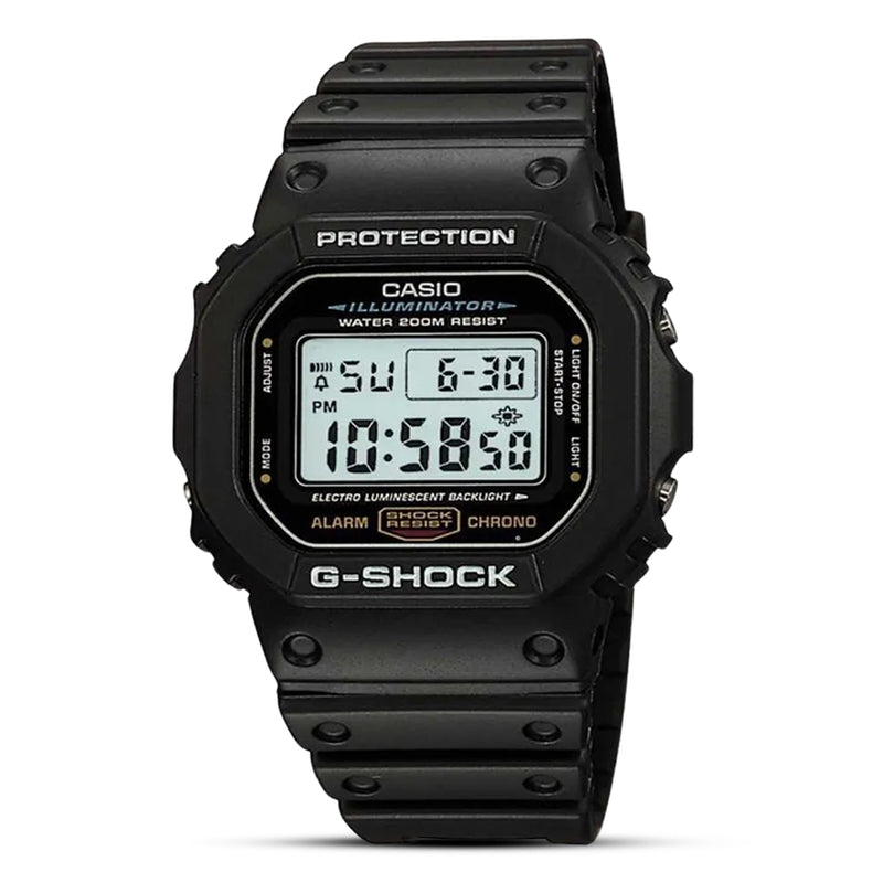 Casio G-SHOCK Classic Digital Black Band Men's Watch | DW5600E-1V