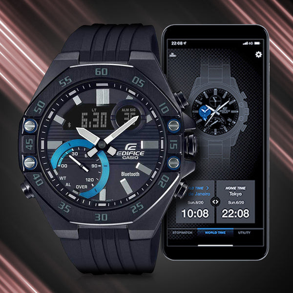 Casio Edifice Analog-Digital Mobile Linked Men's Watch| ECB-10PB-1ADF