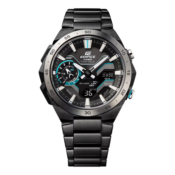 Casio Edifice Windflow Solar-Bluetooth Black Dial Men's Watch| ECB-2200DD-1ADF