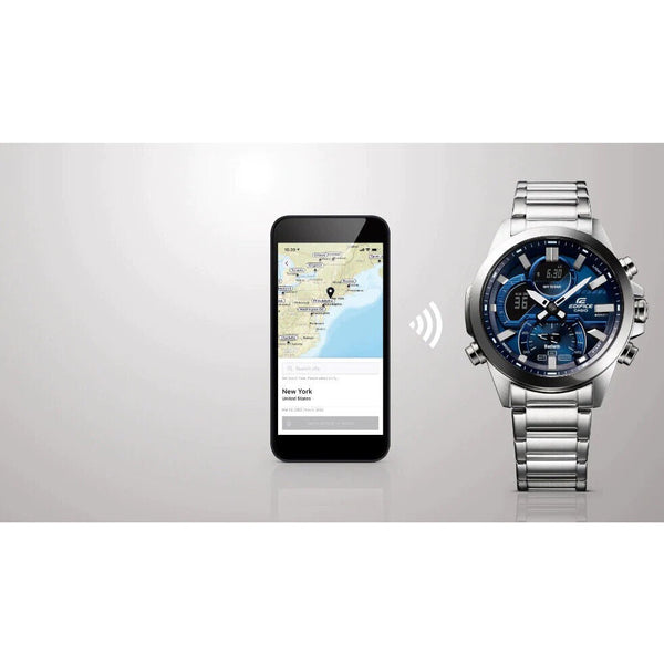 Casio Edifice Analog-Digital Mobile Link Men's Watch| ECB-30D-2ADF