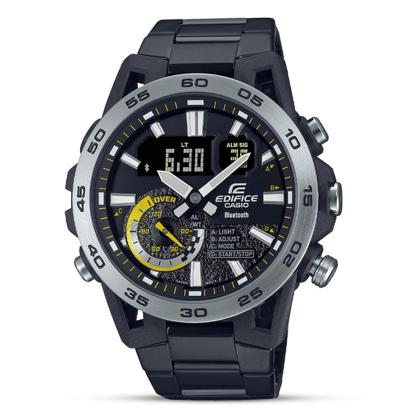 Casio Edifice Mobile Linked Stainless Steel Men's Watch| ECB-40DC-1ADF