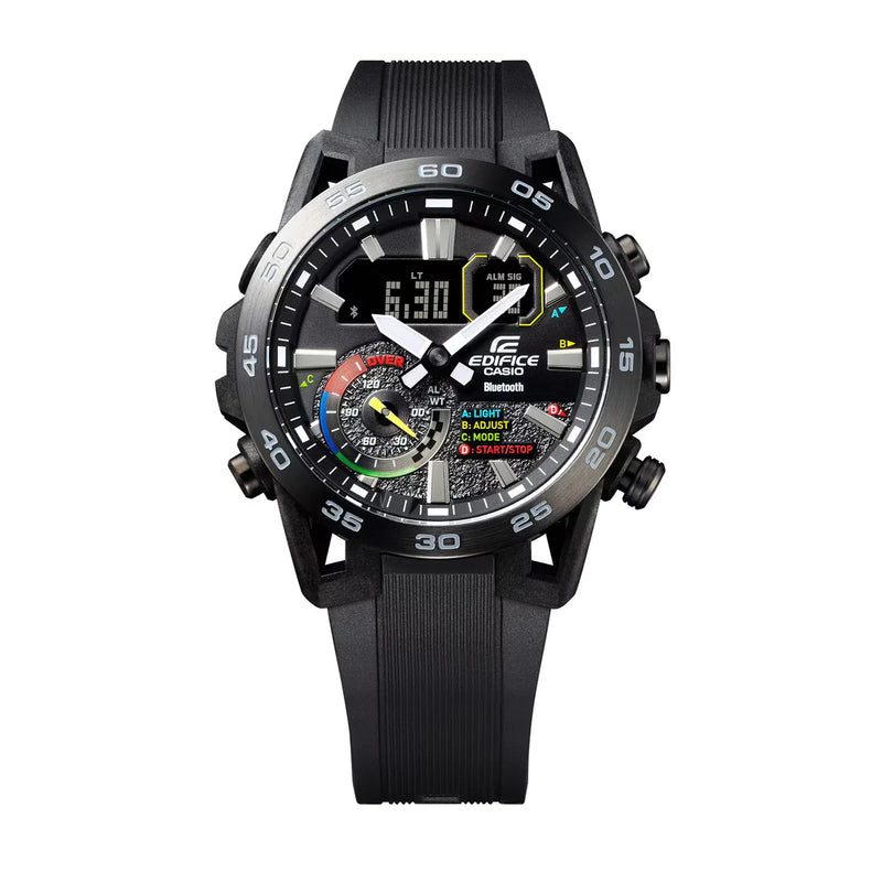 Casio Edifice Analog-Digital Black Dial Men's Watch ECB-40MP-1ADF