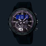 Casio Edifice SOSPENSIONE Black Strap Men's Watch| ECB-40P-1ADF