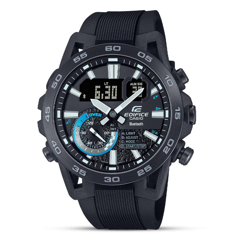 Casio Edifice Mobile Linked Stainless Steel Men's Watch| ECB-40PB-1ADF