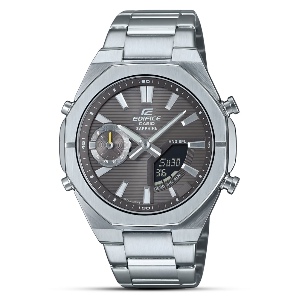 CASIO EDIFICE Grey DIAL MEN'S WATCH | ECB-S10D-8ADF