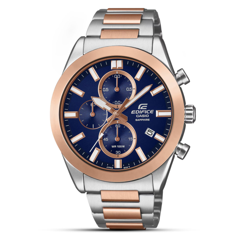 CASIO EDIFICE TWO TONE CHRONOGRAPH MEN'S WATCH | EFB-710SG-2AVUDF