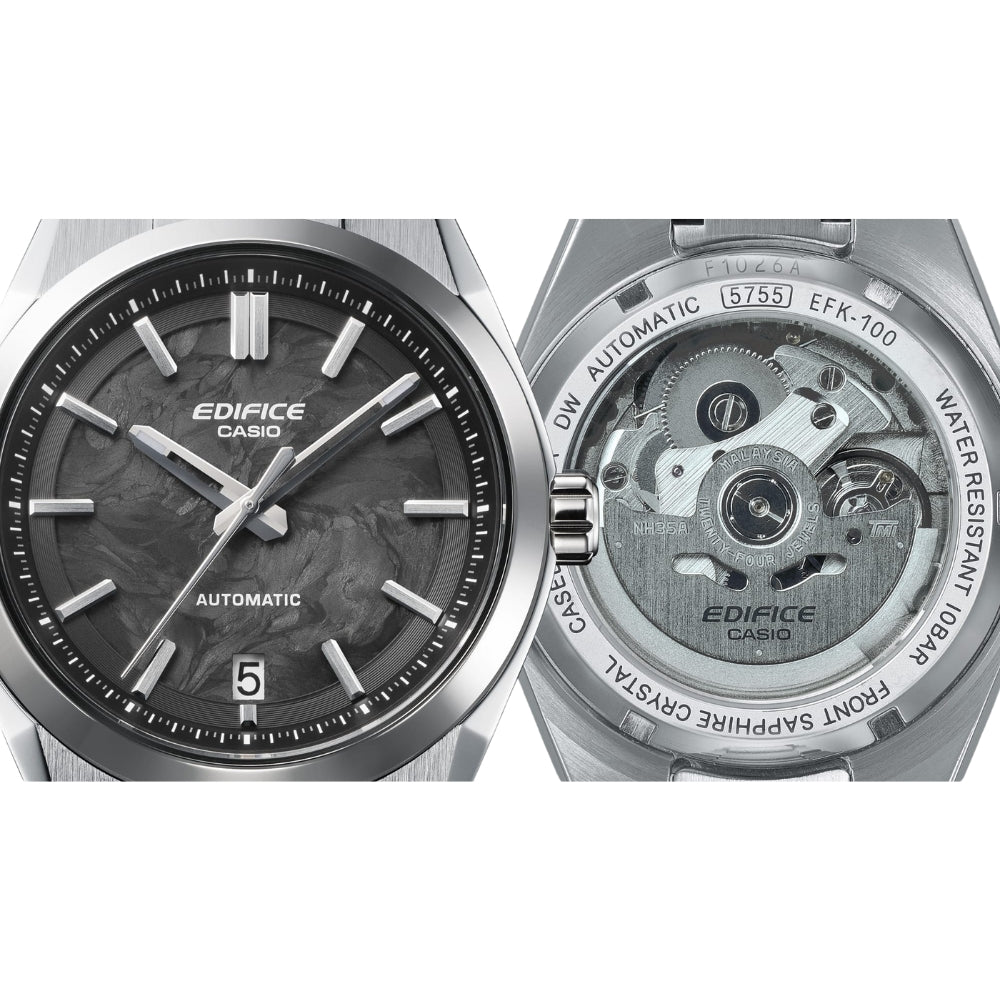 Casio Edifice Automatic Black Dial Men's Watch | EFK-100CD-1ADR