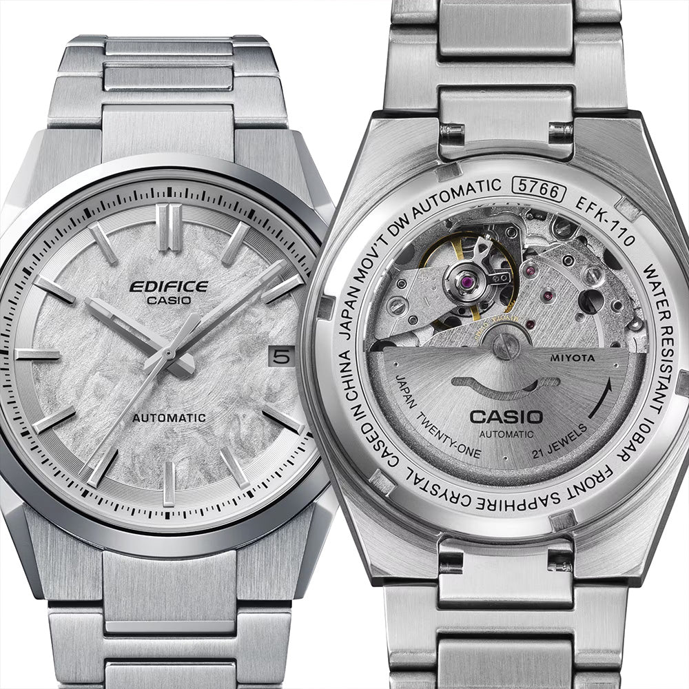Casio Edifice Automatic White Dial Men's Watch | EFK-110D-7ADR