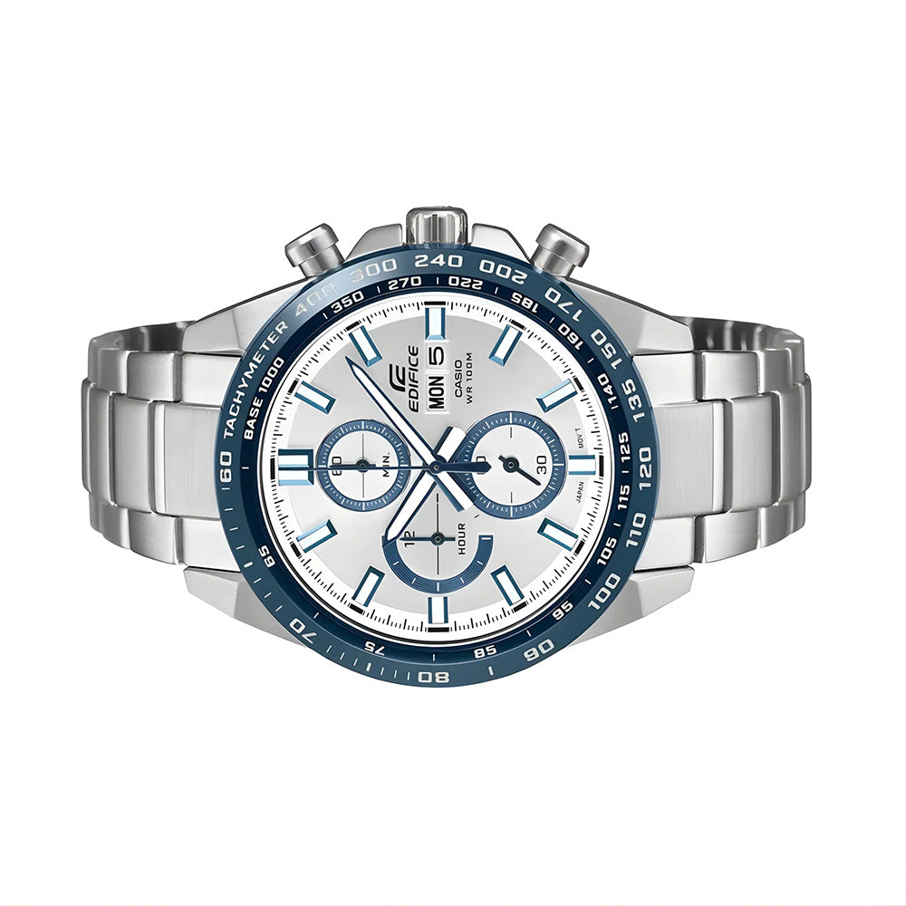 Casio Edifice Chronograph White Dial Watch | EFR-574DE-7AVUDF