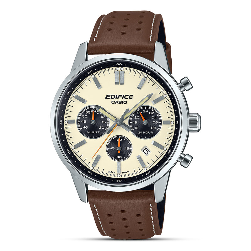 Casio Edifice Chronograph Cream Dial Men's Watch | EFR-575L-7ADF
