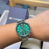 Casio Edifice Green Dial Chronograph Men's Watch| EFV-650D-3AVUDF