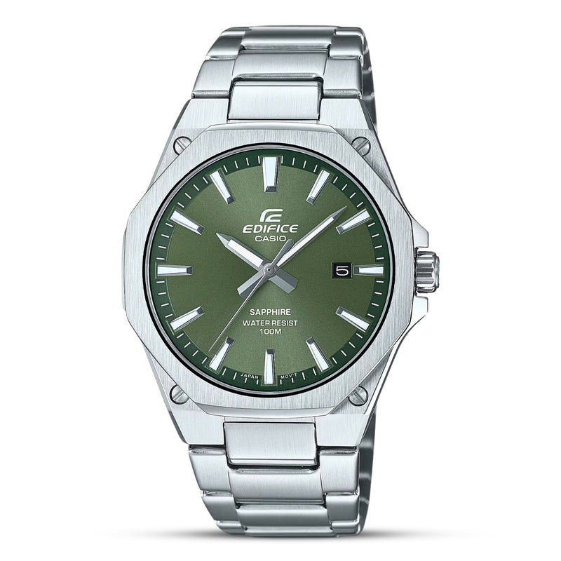 Casio Edifice 3-Hand Green Dial Men's Watch| EFR-S108D-3AVUDF