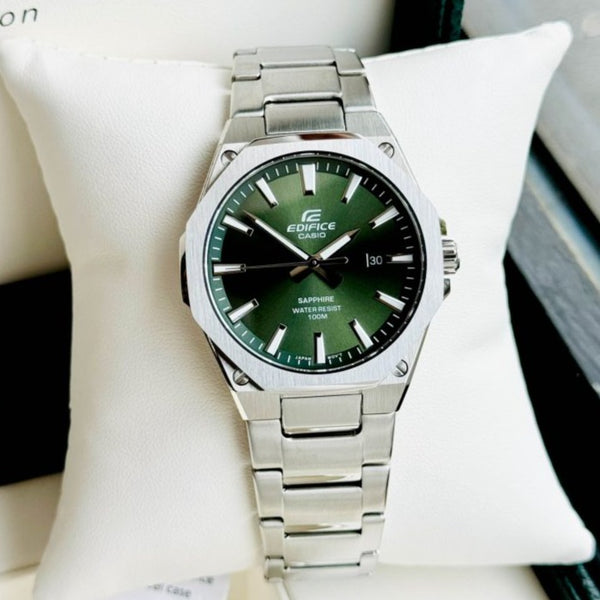 Casio Edifice 3-Hand Green Dial Men's Watch| EFR-S108D-3AVUDF