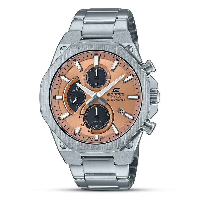 CASIO EDIFICE Chronograph Light Orange Dial Men's Watch | EFS-S570D-5A
