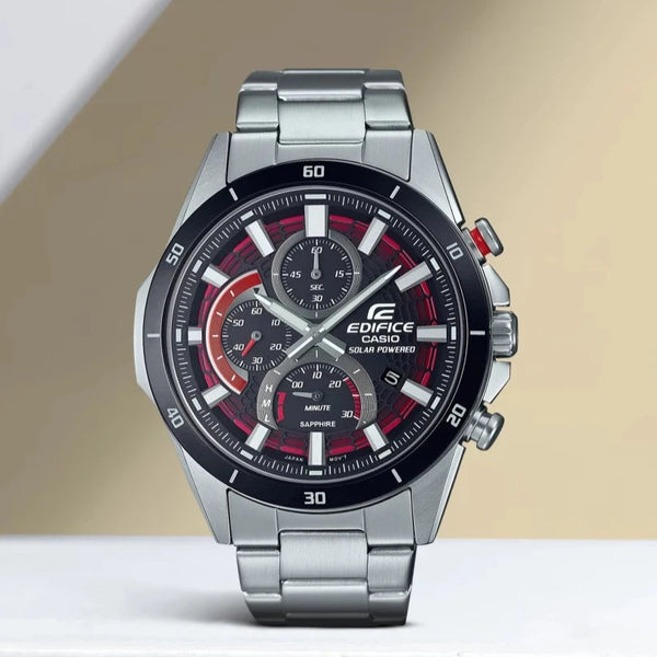 Casio Edifice Solar Powered Black Dial Watch EFS-S610DB-1AVUDF