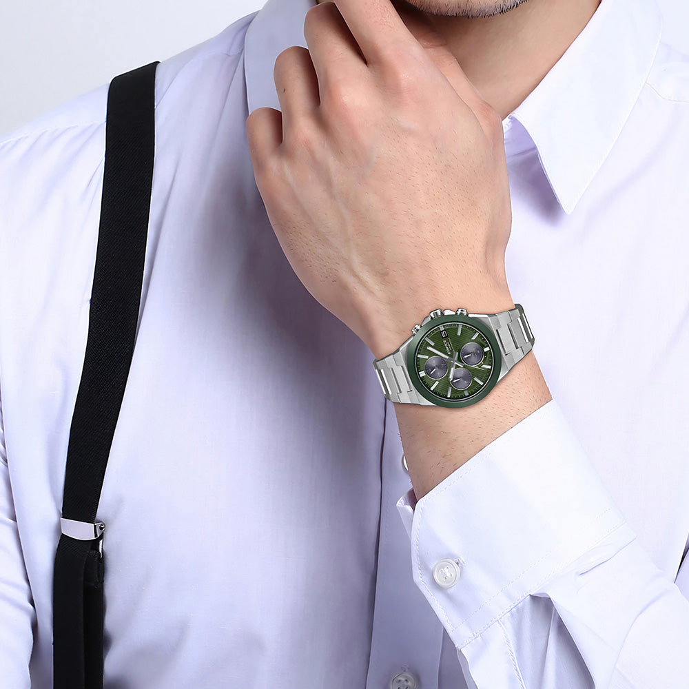 Casio Edifice Solar Green Dial Chronograph Men's Watch | EFS-S650D-3ADF