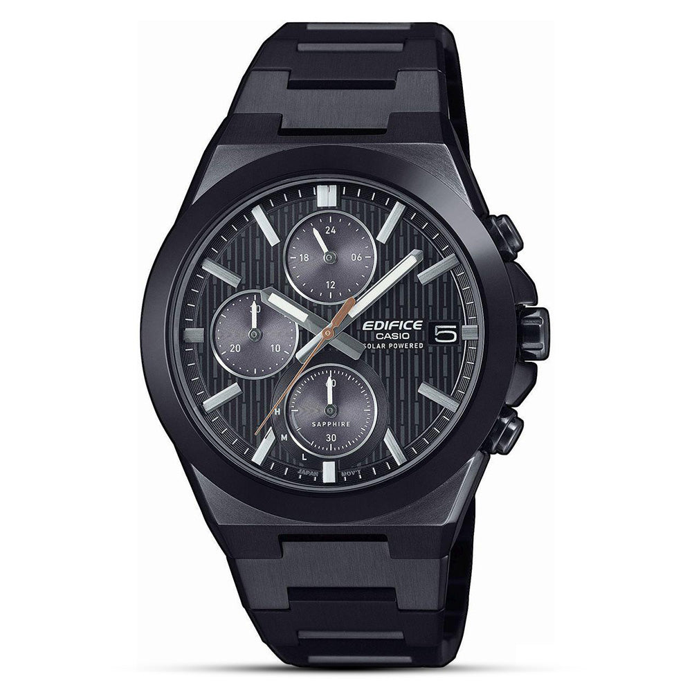 Casio Edifice Solar Black Dial Chronograph Men's Watch | EFS-S650DC-1ADF