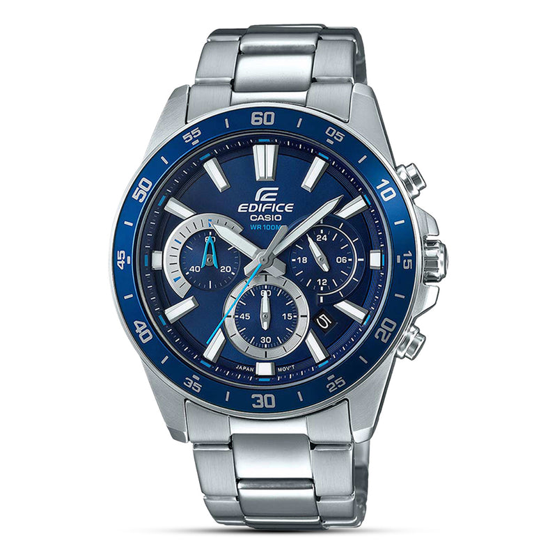 Casio Edifice Digital-Analogue Blue Dial Watch EFV-570D-2AVUDF