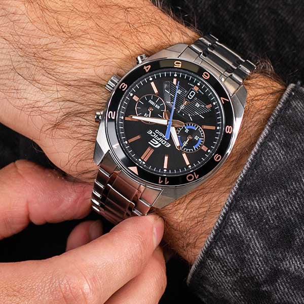 Casio Edifice Black Dial Chronograph Men's Watch| EFV-590D-1AVUDF