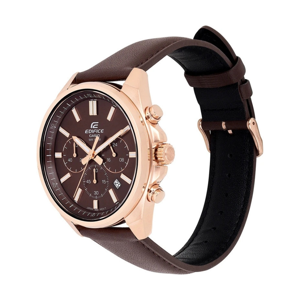 Casio Edifice Brown Chronograph Dial Men's Watch | EFV-650CL-5AVUDF