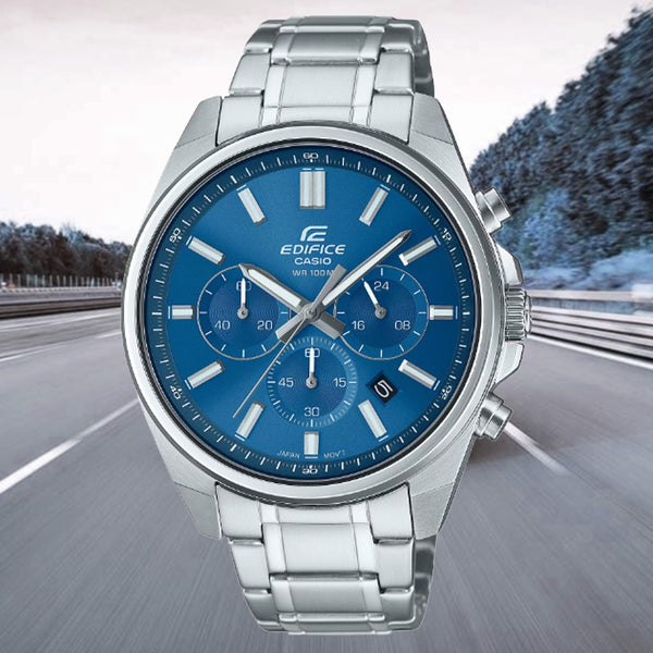 Casio Edifice Blue Dial Chronograph Men's Watch| EFV-650D-2AVUDF