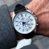Casio Edifice Chronograph White Dial Men's Watch | EFV-650L-7AVUDF