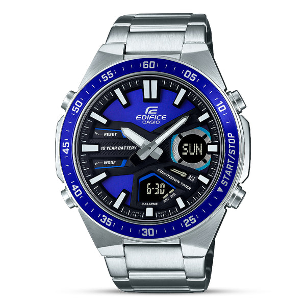 Casio Edifice Analog-Digital Blue Dial Men's Watch | EFV-C110D-2AVDF