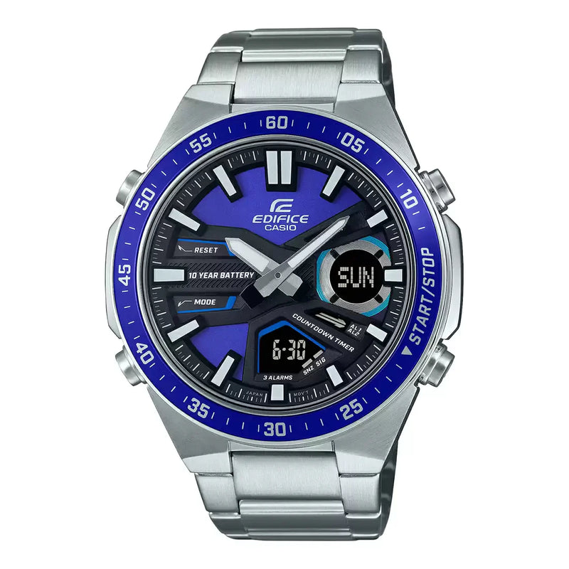 Casio Edifice Analog Digital Blue Dial Men s Watch EFV C110D 2AVDF