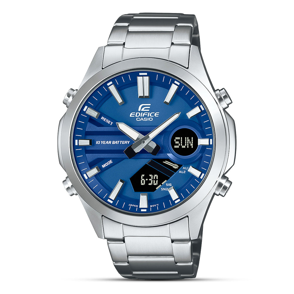 Casio Edifice Analog Digital Blue Dial Men's Watch | EFV-C120D-2ADF