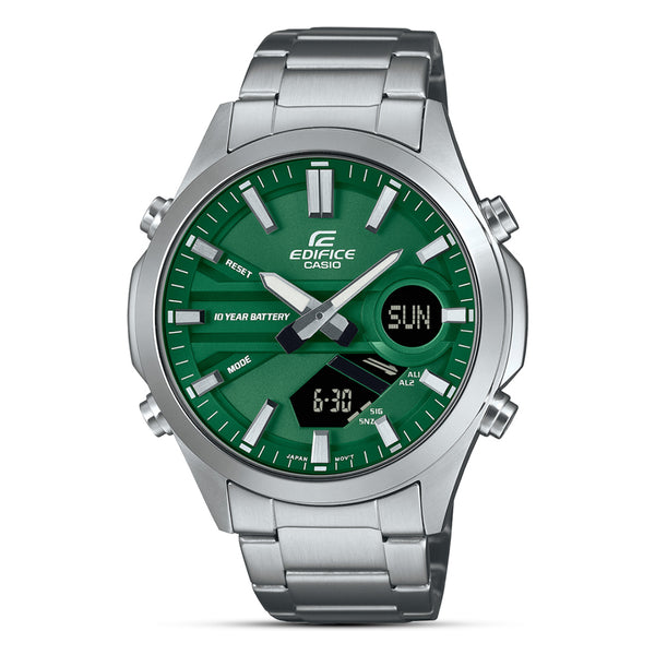 Casio Edifice Analog-Digital Green Dial Men's Watch | EFV-C120D-3ADF