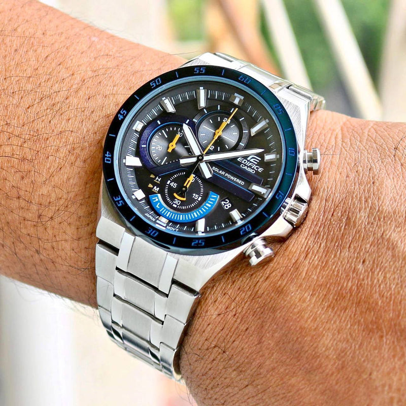 Casio Edifice Solar Powered Black Dial Watch| EQS-920DB-2AVUDF