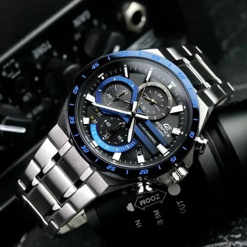 Casio Edifice Solar Powered Black Dial Watch| EQS-920DB-2AVUDF