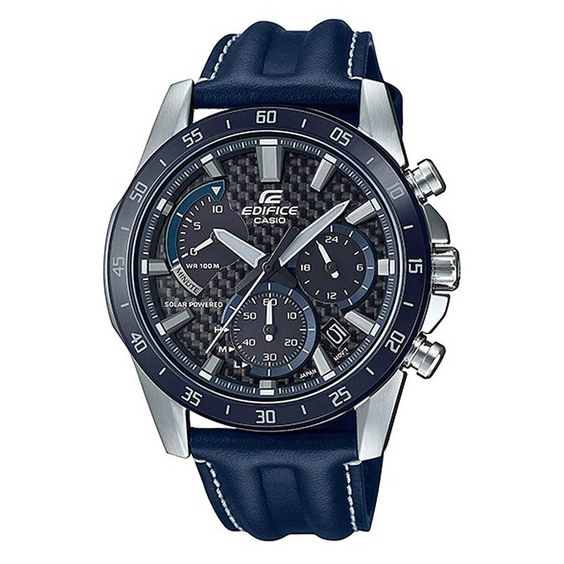 Casio Edifice Solar Powered Chronograph Grey Dial Watch EQS-930BL-2AVUDF