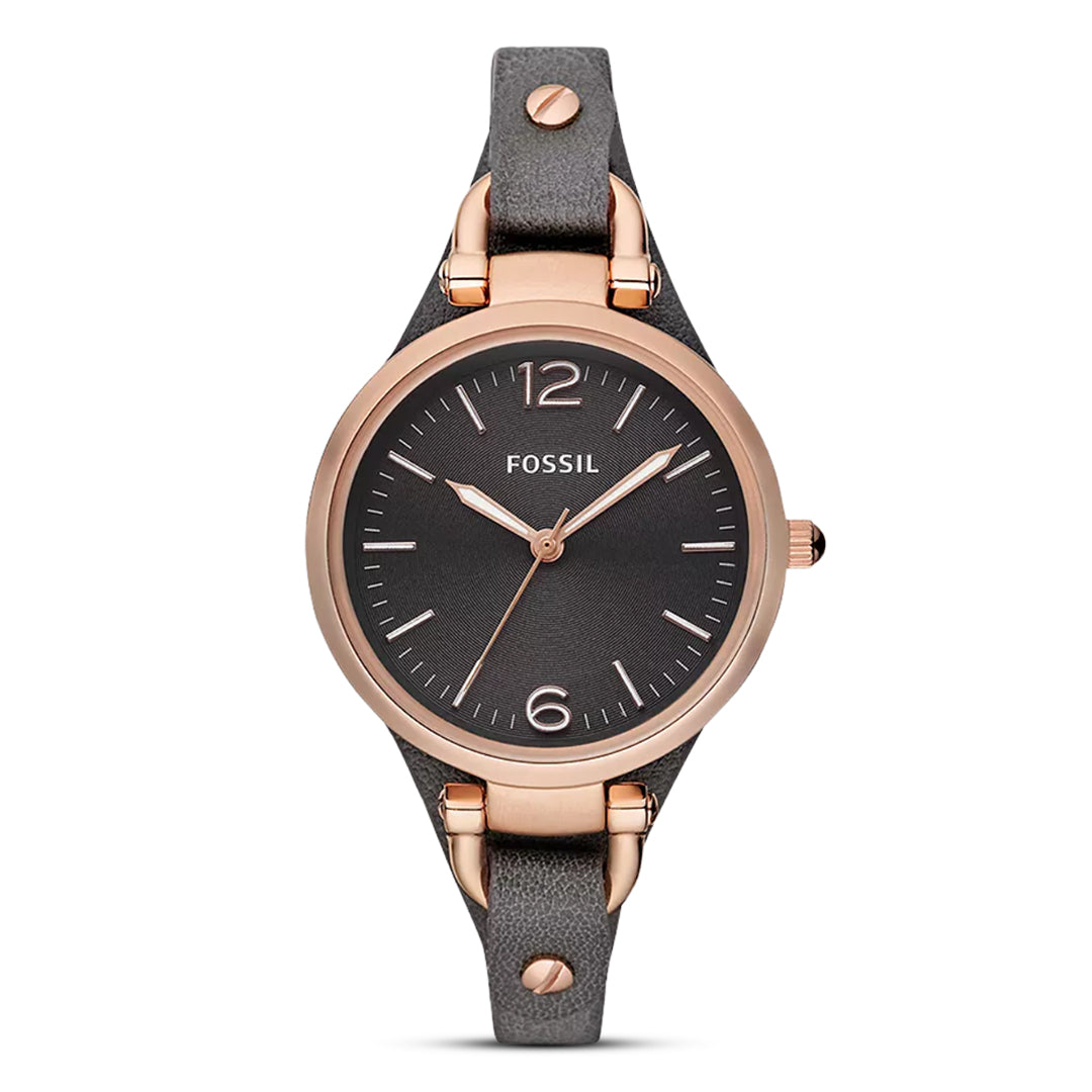 Fossil Georgia Smoke Leather Women Watch | ES3077