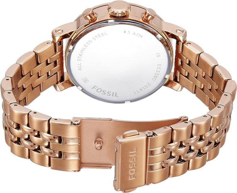 Fossil Rose Gold Chronograph Women's Watch| ES3380