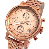 Fossil Rose Gold Chronograph Women's Watch| ES3380