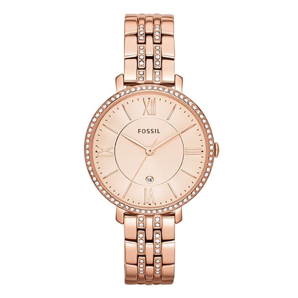 Fossil Jacqueline Rose Gold-Tone Ladies Watch | ES3546