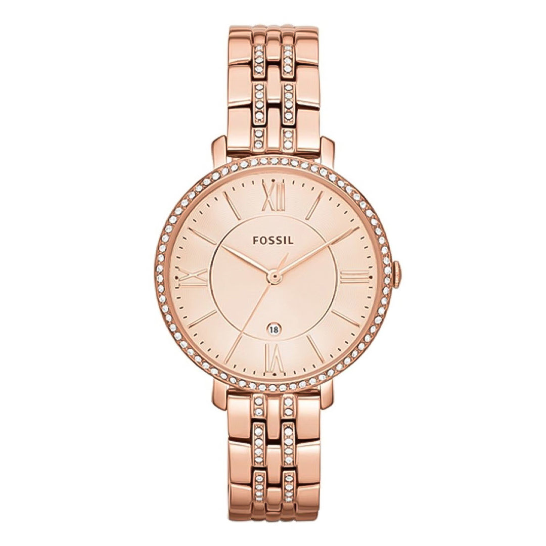 Fossil Jacqueline Rose Gold-Tone Ladies Watch | ES3546