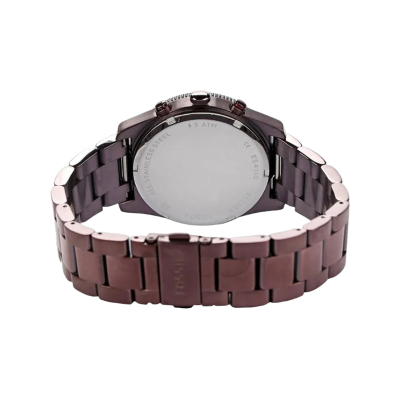 Fossil Perfect Boyfriend GMT Multifunction Maroon Dial Watch | ES4110