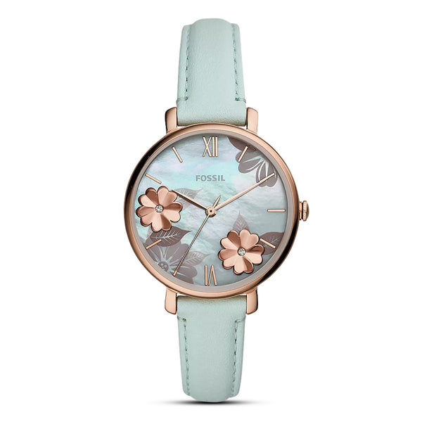 Fossil Jacqueline Green Leather Women's Watch| ES4813