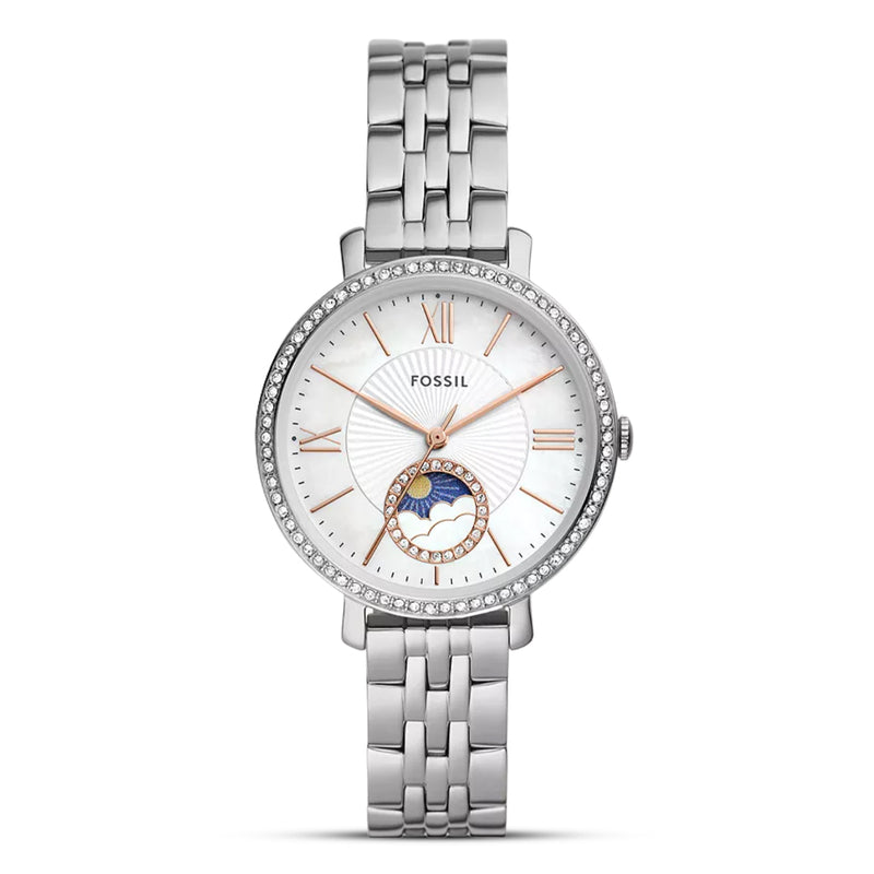 Fossil Jacqueline Sun Moon Multifunction Stainless Steel Watch ES5164