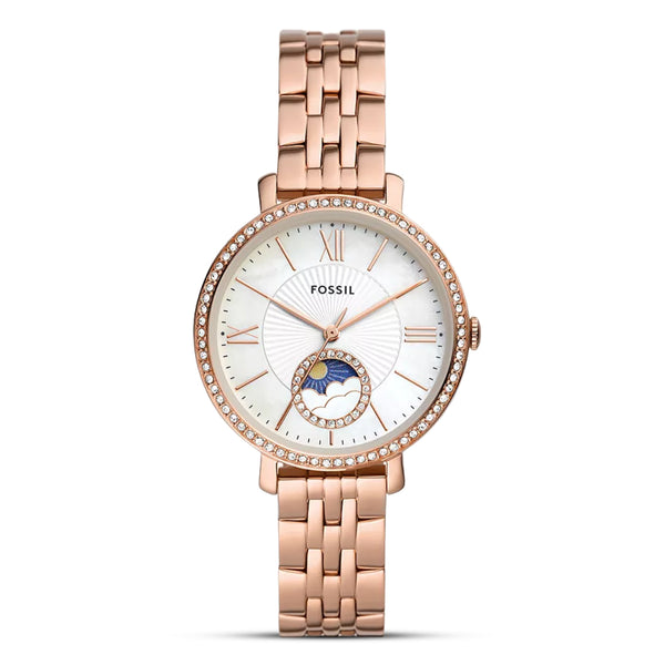 Fossil Jacqueline Sun Moon Rose Gold-Tone Watch ES5165