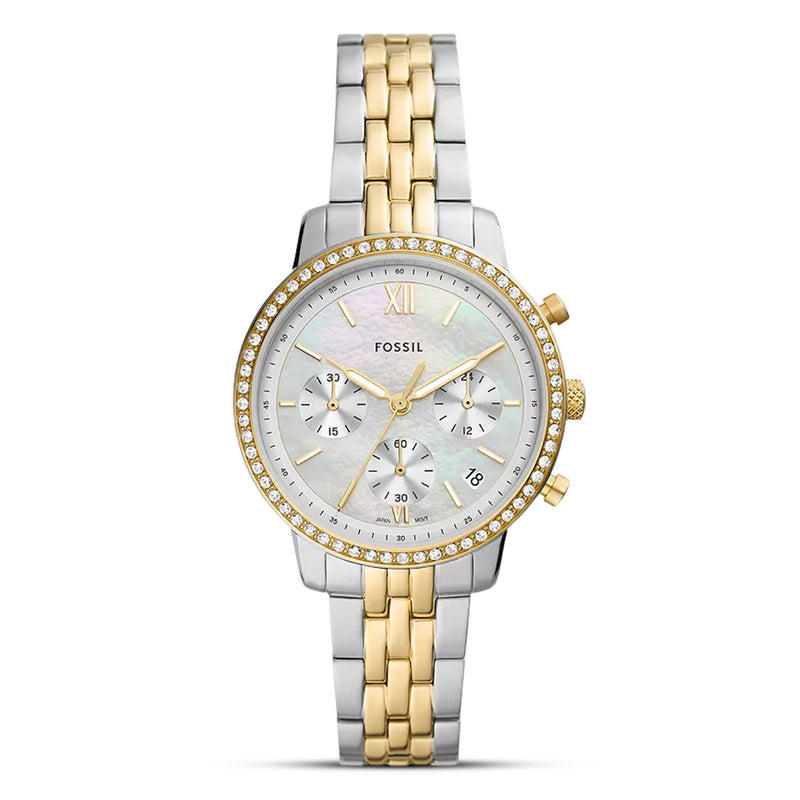 Fossil Neutra Chronograph Two Tone Ladies Watch | ES5216