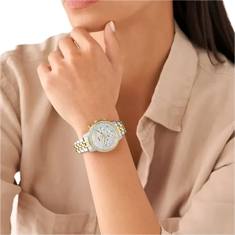 Fossil ladies watch two tone best sale