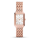 Fossil Raquel Rose Gold Tone Silver Dial Ladies Watch | ES5271